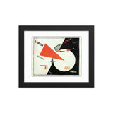 Lazar Markovich Lissitzky, Beat the Whites with the Red Wedge (1919) Framed Poster