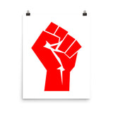 Socialist Raised Fist Poster