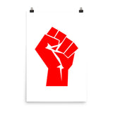 Socialist Raised Fist Poster