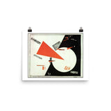 Lazar Markovich Lissitzky, Beat the Whites with the Red Wedge (1919) Propaganda Poster