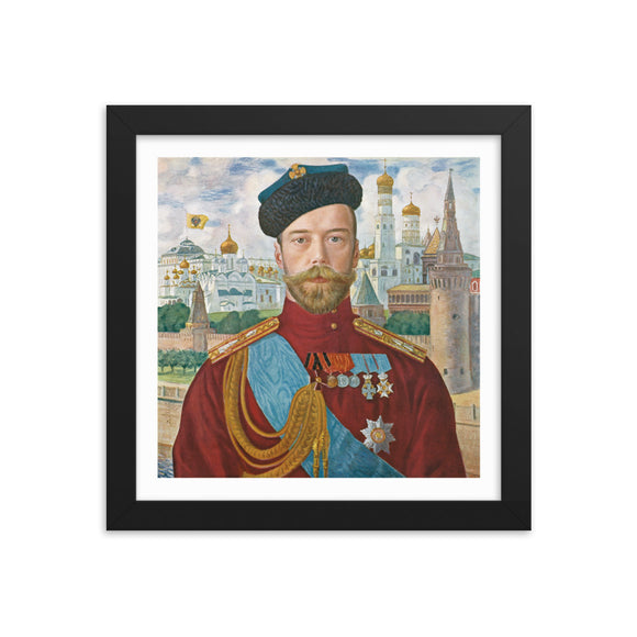 Boris Kustodiev, Tsar Nicholas II (1915) Framed Poster