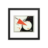 Lazar Markovich Lissitzky, Beat the Whites with the Red Wedge (1919) Framed Poster