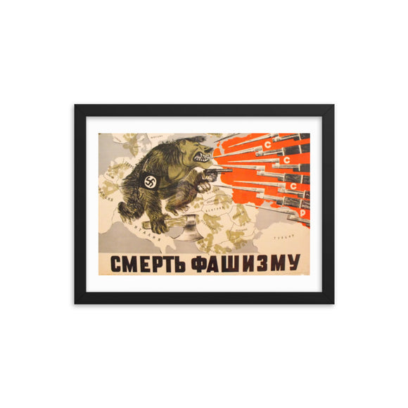Death to Fascism! (1941) Framed Poster