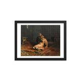 Ivan the Terrible and His Son Ivan on November 16th, 1581, Ilya Repin (1885) Framed Poster