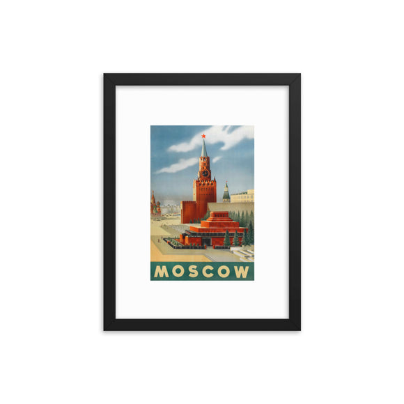 Moscow Vintage Framed Travel Poster