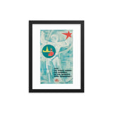 Visit the Soviet Union - The Country of the World's First Spaceman! Framed Poster