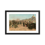 Ilya Repin, Religious Procession in Kursk Province (1880-1883) Framed Painting Poster
