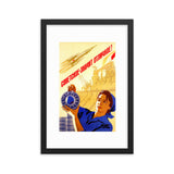 Soviet Мeans Еxcellent! Framed Poster