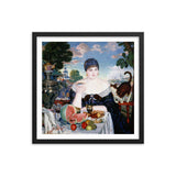 Boris Kustodiev, The Merchant's Wife at Tea (1918) Framed Poster