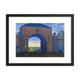 Nicholas Roerich, And We are Opening the Gates. From the "Sancta" Series (1922) Framed Poster