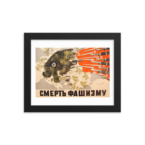 Death to Fascism! (1941) Framed Poster