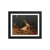 Ivan the Terrible and His Son Ivan on November 16th, 1581, Ilya Repin (1885) Framed Poster