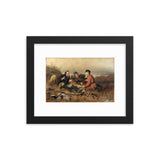 Vasily Perov, The Hunters at Rest (1871) Framed Poster