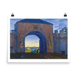 Nicholas Roerich, And We are Opening the Gates. From the "Sancta" Series, 1922 Painting Poster