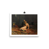 Ivan the Terrible and His Son Ivan on November 16th, 1581, Ilya Repin (1885) Painting Poster