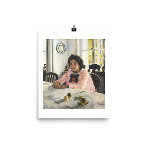 Valentin Serov, Girl with Peaches (1887) Painting Poster