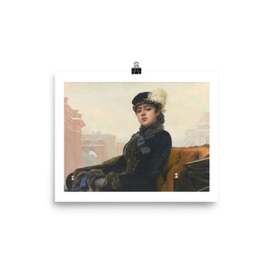 Ivan Kramskoi, Portrait of an Unknown Woman (1883) Painting Poster