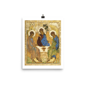 Andrei Rublev, Icon of the Holy Trinity (1422-1427) Painting Poster