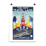 The New Travel Land (1930) Vintage Soviet Travel Poster