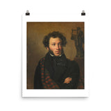 Orest Kiprensky, Portrait of Alexander Pushkin (1827) Painting Poster