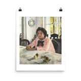Valentin Serov, Girl with Peaches (1887) Painting Poster