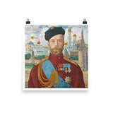 Boris Kustodiev, Tsar Nicholas II (1915) Painting Poster